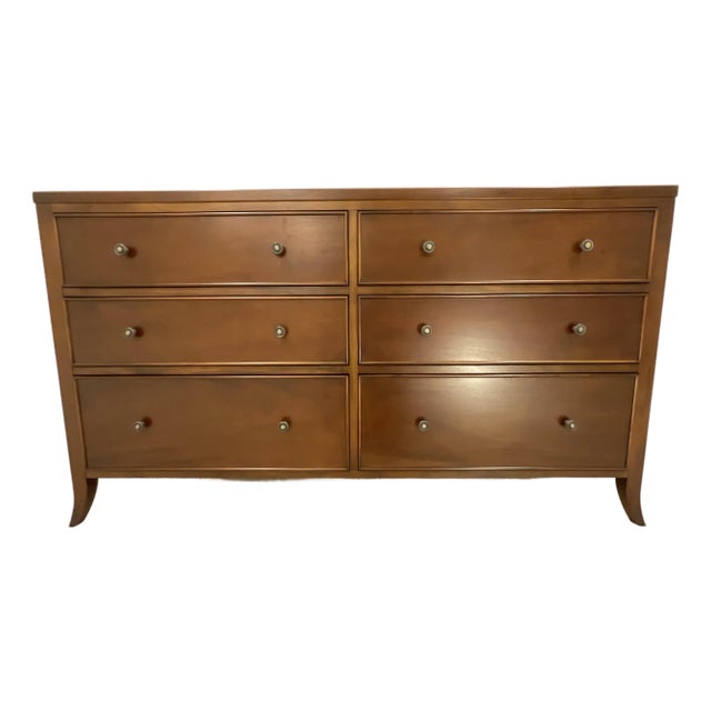 Arhaus Keiran Mahogany Six-Drawer Dresser For Sale