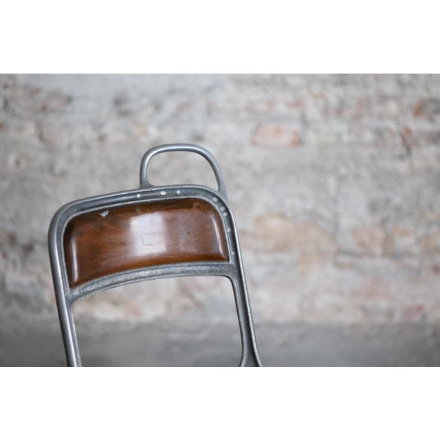 Vintage Industrial Tram Chair, 1940s For Sale - Image 14 of 18