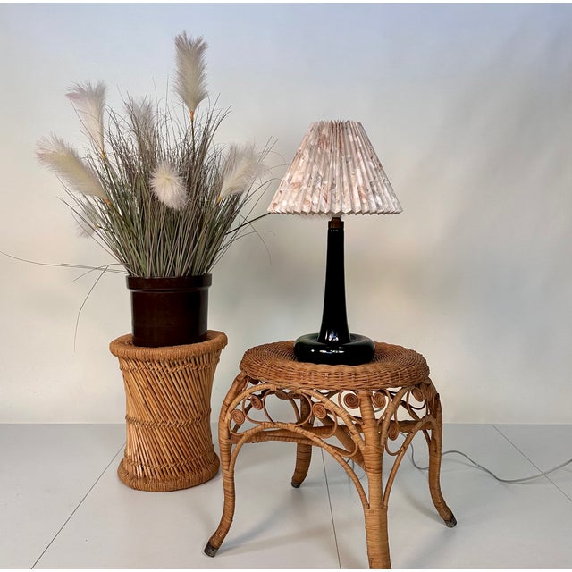 Danish Glass Fleur Table Lamp by Michael Bang for Holmegaard, 1960s For Sale - Image 17 of 18