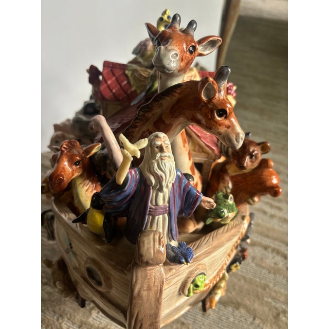 Gray Fitz & Floyd Ceramic Noah's Ark For Sale - Image 8 of 18