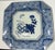 Antique Japanese Octagonal Blue and White Porcelain Plate With Butterly and Floral Design For Sale - Image 17 of 18
