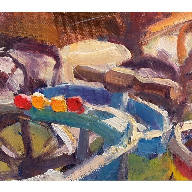 Yard Relics by Ken Valastro | Oil Painting of vintage toys and strollers on grass For Sale - Image 4 of 4