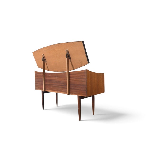 Rare Ib Kofod Larsen "Danish Range" Vanity in Teak + Rosewood For Sale - Image 13 of 16