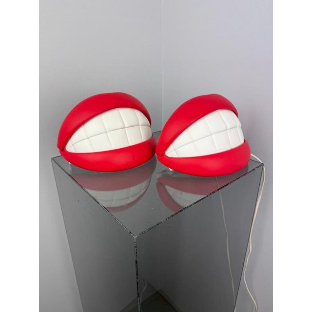 Pop Art Flabb Lips Lamps from Ikea, Sweden, 2003, Set of 2 For Sale - Image 3 of 14
