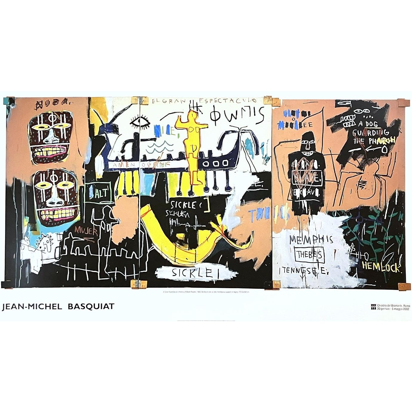 Jean Michel Basquiat El Gran Espectaculo (The Nile) Large Original