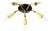 Mid-Century Modern 5-Arm Sputnik Ceiling Lamp, 1950s For Sale
