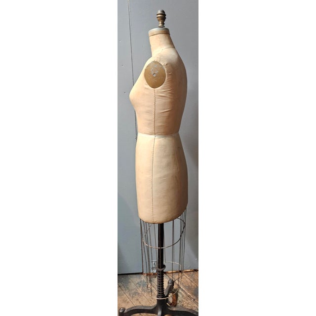 Antique Wolf Rolling Dress Form - Custom Size For Sale - Image 4 of 6