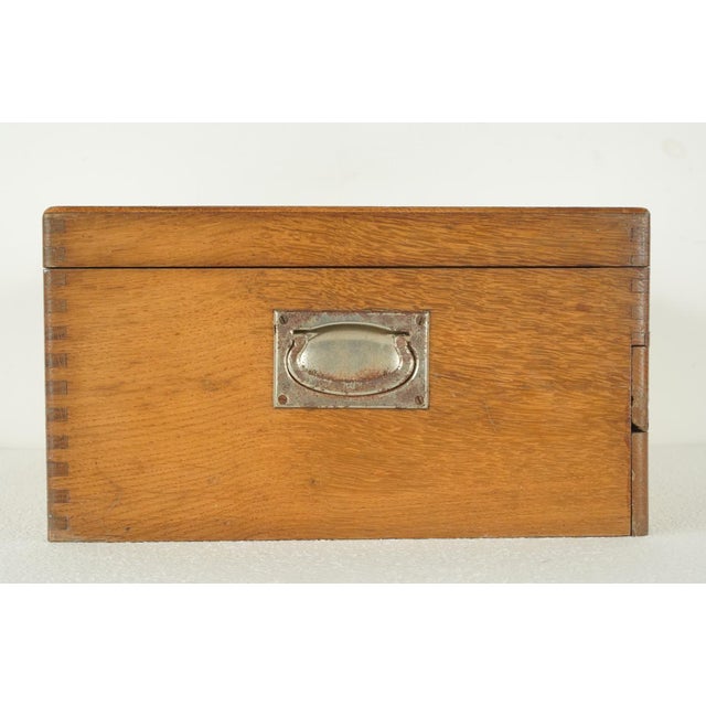Vintage European Wood Menagère Silverware Storage Chest For Sale - Image 9 of 10