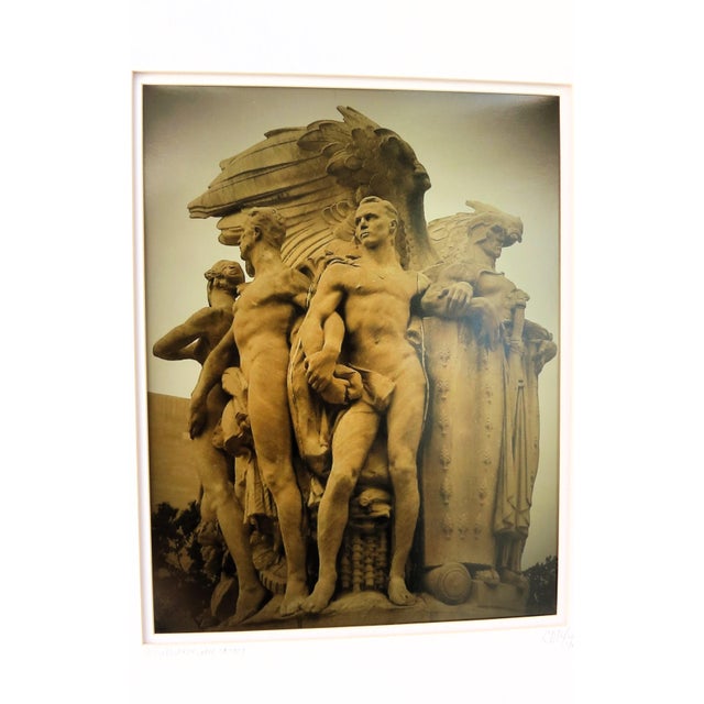 WPA Monuments Project, WDC Sculpture, Ca. 1930.This large scale color manipulated digital photograph is framed in a...