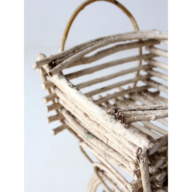 Early 20th Century Antique Adirondack Twig Planter Table For Sale - Image 5 of 12