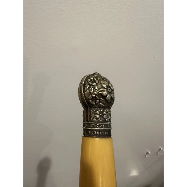 Sheffield 5 Piece Sterling & Faux Bone Serving Set by George Butler & Co., 1940s For Sale In Birmingham - Image 6 of 12