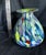 Mid-Century Modern Vintage Hand Blown Murano Style 9" Italian Rainbow Swirl Vase For Sale - Image 3 of 7