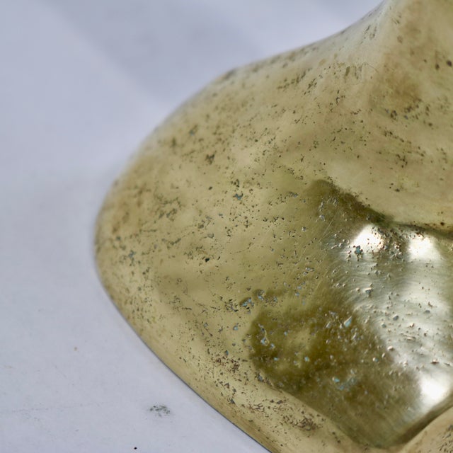 1960s Solid Brass Canvasback Duck Bookends-a Pair For Sale - Image 10 of 10