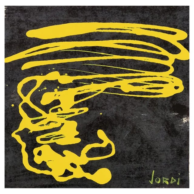 Jordi Mercade, Composition, 2000, Acrylic on Cardboard For Sale