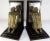 Mid-20th Century Kneeling Men on Wooden Bookends With Mirrors For Sale In Nashville - Image 6 of 11