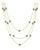 Bohemian Chic 5.15ct Emerald Station Multi-Strand Necklace in 14k Yellow Gold For Sale