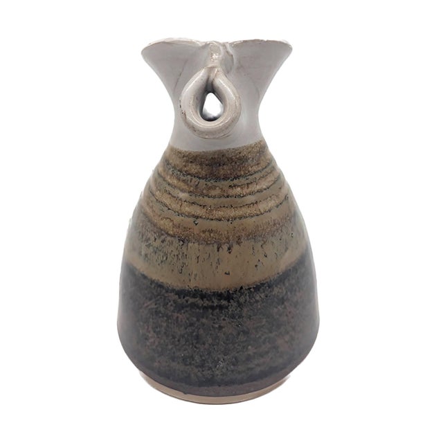 Mid-Century Modern 1980s Doe Ridge Studio Glazed Stoneware Bud Vase For Sale - Image 3 of 14