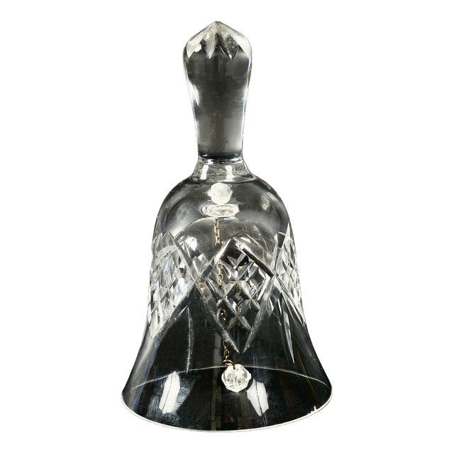 French Crystal Bell attributed to Baccarat, 1940s For Sale