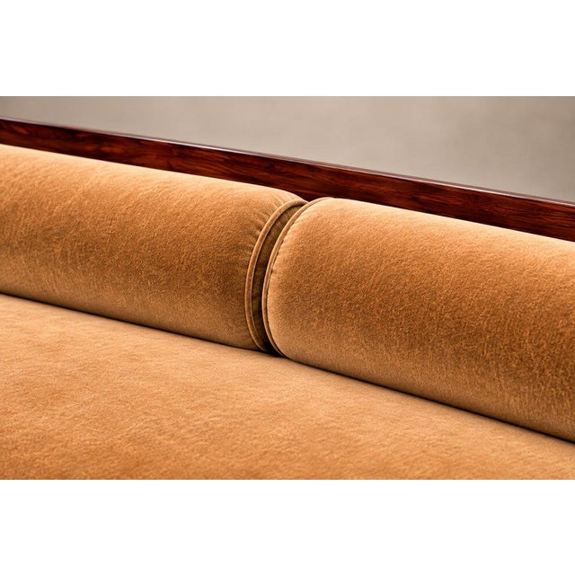 Brazilian Modern Sculpted Daybed in Solid Rosewood & Mohair by Novo Rumo, Brazil, 1960s For Sale - Image 18 of 18
