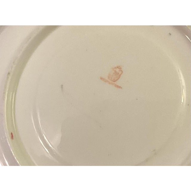 Antique 19th Century Wedgwood China Porcelain Hand Painted Tea Cup & Saucer in the Shadow Leaf Pattern For Sale - Image 17 of 18