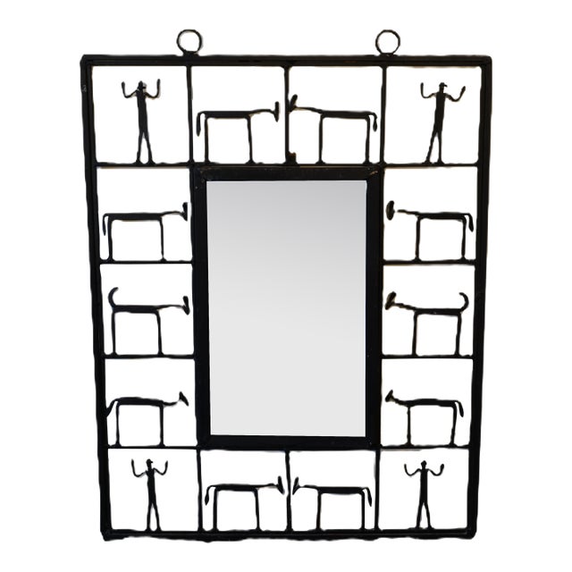 Frederick Weinberg Wall Mirror, Circa 1950 For Sale