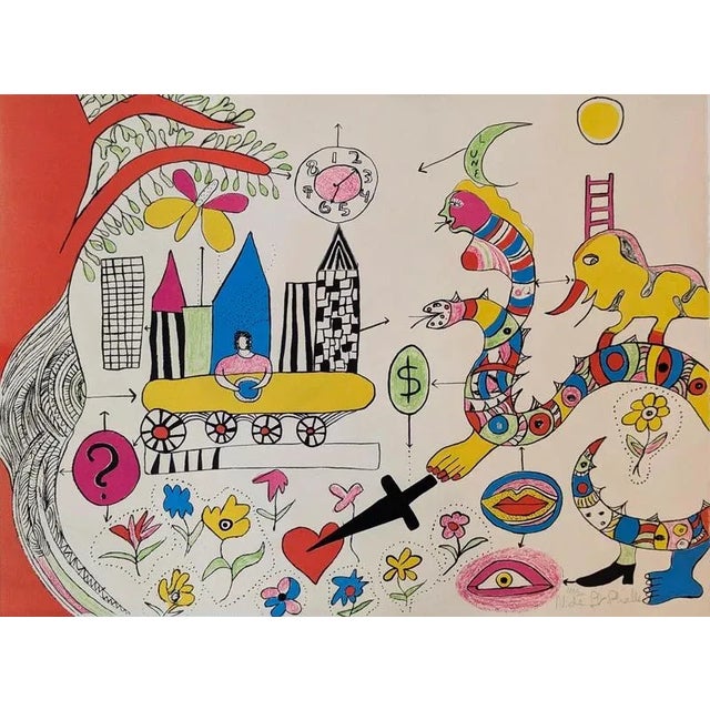 Lithograph, 1972 Handsigned by the artist in pencil and numbered 187/300 Publisher : Galerie Putman Printer : Clot,...