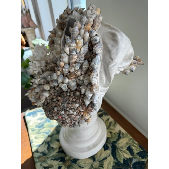 Vintage Designer Seashell Bust, One of One For Sale In Houston - Image 6 of 10