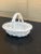 French Country 1980s French Country White Ceramic Trompe L’Oeil Woven Basket For Sale - Image 3 of 8