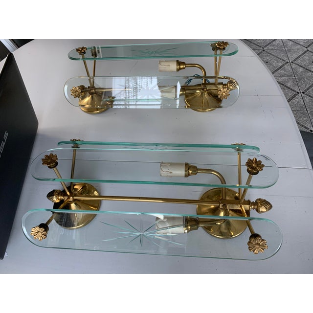 Art Deco Style Wall Lamps, 1970s, Set of 2 For Sale - Image 17 of 18