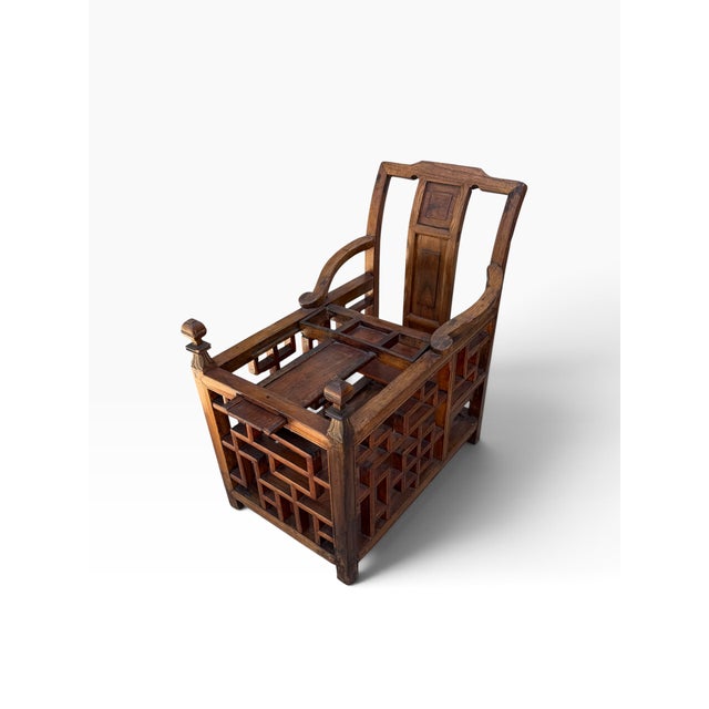 Antique Chinese Ming Style Child’s Chair For Sale - Image 4 of 7