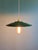Industrial Pendant Light in Green Enameled Sheet Metal, 1940s, Set of 2 For Sale - Image 4 of 15