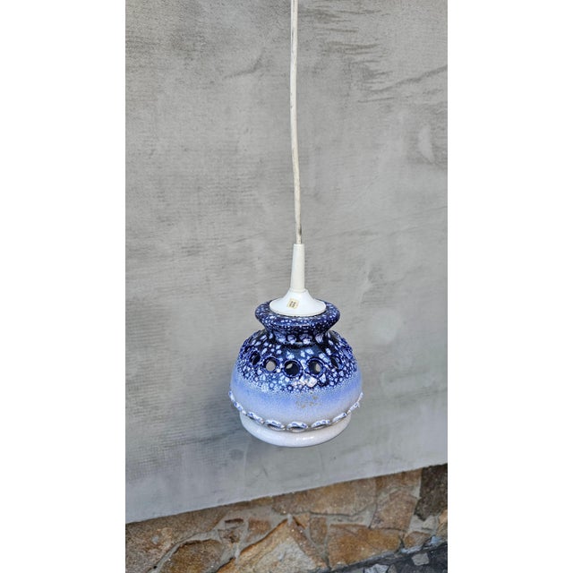 Ceramic Vintage Ceramic Chandelier by Jette Helleroe for Axella, 1970s For Sale - Image 7 of 13
