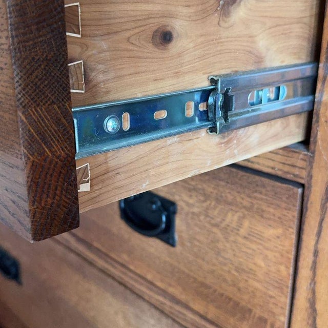 Mission Oak Dresser With Mirror For Sale In San Diego - Image 6 of 7
