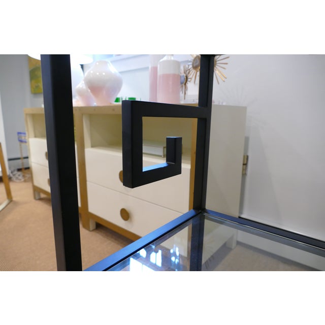 Global Views Greek Key Bar Cart/Etagere Chairish