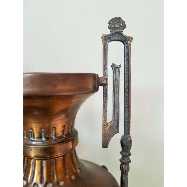 Napoleon III Empire French Brass Vases, Set of 2 For Sale - Image 14 of 18