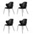Set of 4 black leather Lassen chairs by Lassen. Dimensions: W 58 x D 60 x H 88 cm. Materials: Leather. The Lassen chair by...