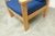 Blue and Honey Beech Armchair, 1980s For Sale - Image 14 of 18
