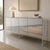 Vintage Mirrored White Laminate & Lucite Credenza For Sale - Image 14 of 14