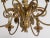 Brass Plume Chandelier For Sale - Image 4 of 8