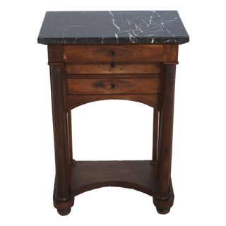 Antique 18th Century French Empire Marble Top Stand For Sale