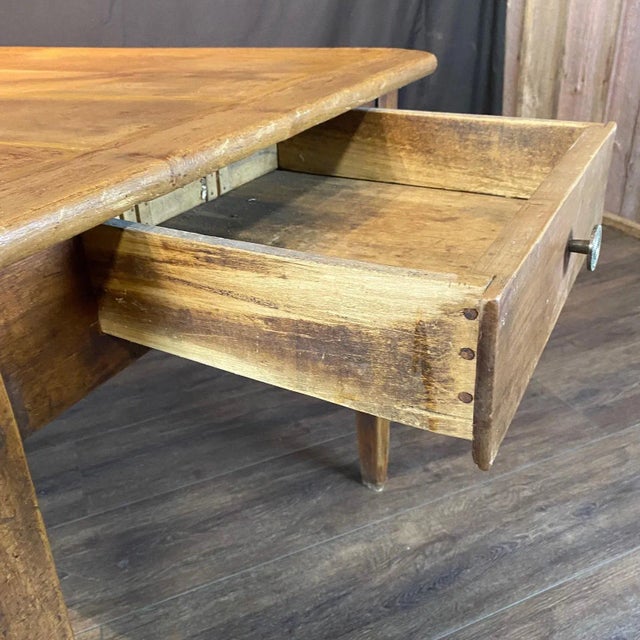 Antique Country French Farmhouse Dining Table From Provence For Sale - Image 4 of 14