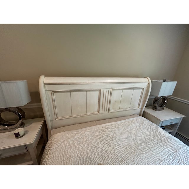 Coastal Ethan Allen New Country Solid Wood Bedroom Set For Sale - Image 3 of 10