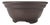 Japanese Tokoname Style Bonsai Pot With Taiyo Kiln Mark 9.5" For Sale