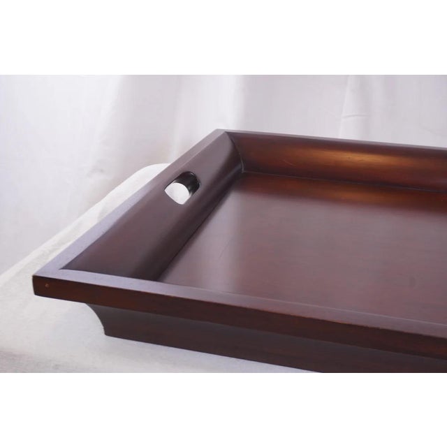 Hickory Chair Furniture Company Hickory Chair Midtown Alex Tray With Oxford Finish For Sale - Image 4 of 6