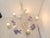 Vintage French Tole Chandelier Lavender Wisteria For Sale - Image 10 of 12