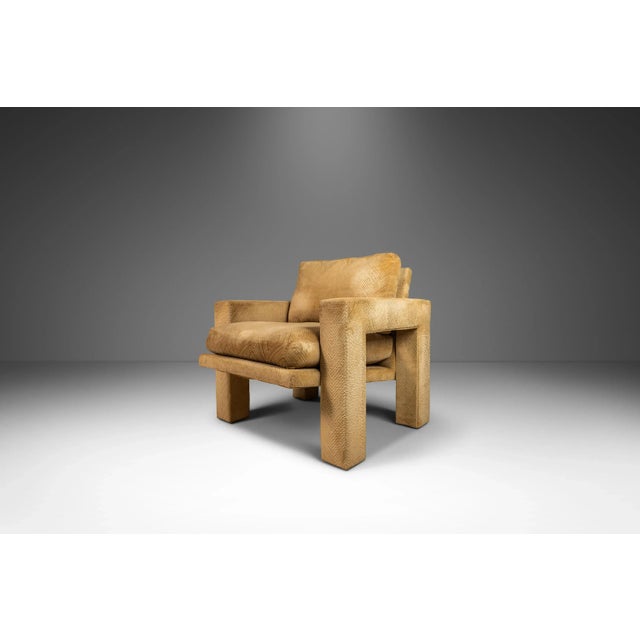 Set of 2 Mid-Century Modern Parsons Club Chairs in the Manner of Milo Baughman, Usa, Circa 1970's For Sale In Orlando - Image 6 of 13