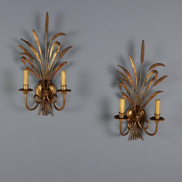 Wall Lights in Wrought Iron, Set of 2 For Sale - Image 7 of 7