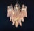 1990s Italian Vintage Pink Murano Glass Lattimo Rondini Chandelier, 1990s For Sale - Image 5 of 17