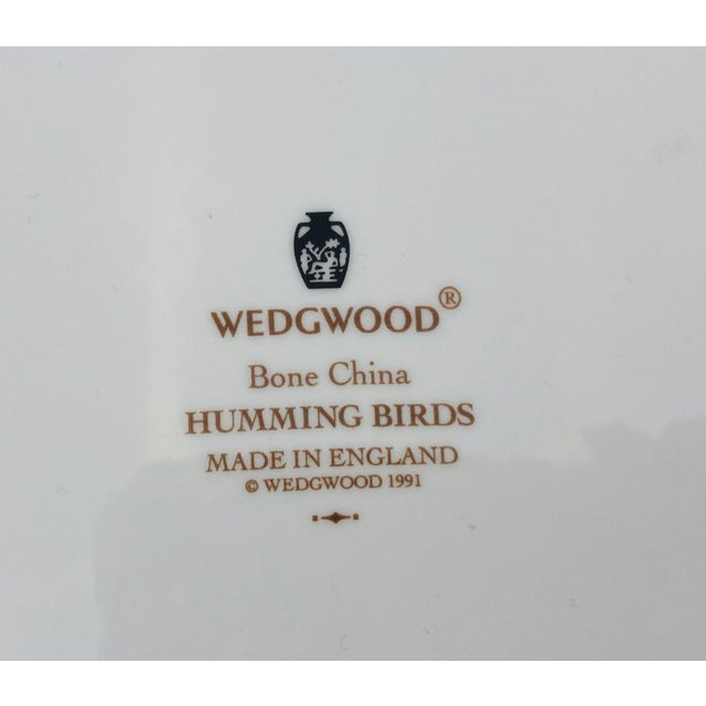 Wedgwood Humming Birds Porcelain Plate Fine Bone China England For Sale In Palm Springs - Image 6 of 6