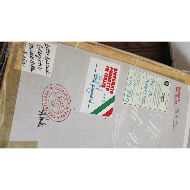 1978 Tosca La Scala Grand Opera Series Alabaster Collectors Plate For Sale - Image 11 of 11